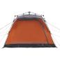 Preview: Campingzelt 4 Personen Grau und Orange Quick Release