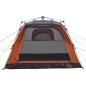 Preview: Campingzelt 4 Personen Grau und Orange Quick Release