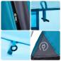 Preview: Familienzelt mit Vorzelt 9 Personen Blau Quick Release