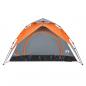 Preview: Kuppel-Campingzelt 3 Personen Grau und Orange Quick Release