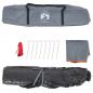 Preview: Kuppel-Campingzelt 3 Personen Grau und Orange Quick Release