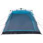 Preview: Campingzelt 4 Personen Blau Quick Release