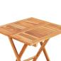 Preview: 3-tlg. Bistroset mit Beigen Kissen Massivholz Teak