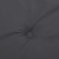 Preview: Hochlehner-Auflagen 4 Stk. Melange Anthrazit 120x50x4 cm Stoff