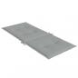 Preview: Hochlehner-Auflagen 2 Stk. Melange Hellgrau 120x50x4 cm Stoff