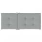 Preview: Hochlehner-Auflagen 2 Stk. Melange Hellgrau 120x50x4 cm Stoff