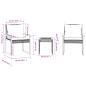 Preview: 3-tlg. Bistro-Set mit Kissen Schwarz Poly Rattan Akazienholz