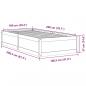 Preview: Massivholzbett ohne Matratze Wachsbraun 100x200 Kiefernholz
