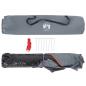 Preview: Kuppel-Campingzelt 3 Personen Grau und Orange Quick Release