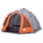 Preview: Kuppel-Campingzelt 3 Personen Grau und Orange Quick Release