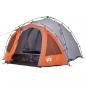 Preview: Kuppel-Campingzelt 3 Personen Grau und Orange Quick Release