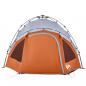 Preview: Kuppel-Campingzelt 3 Personen Grau und Orange Quick Release