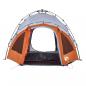 Preview: Kuppel-Campingzelt 3 Personen Grau und Orange Quick Release