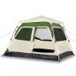 Preview: Kuppel-Campingzelt 4 Personen Grün Quick Release