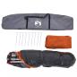 Preview: Kuppel-Campingzelt 4 Personen Grau und Orange Quick Release