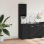 Preview: Küchenschrank Schwarz 35x50x180 cm Holzwerkstoff