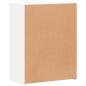 Preview: Aktenschrank Weiß 60x32x77,5 cm Holzwerkstoff