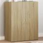 Preview: ARDEBO.de - Aktenschrank Sonoma-Eiche 60x32x77,5 cm Holzwerkstoff