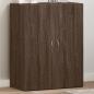 Preview: ARDEBO.de - Aktenschrank Braun Eichen-Optik 60x32x77,5 cm Holzwerkstoff