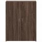 Preview: Aktenschrank Braun Eichen-Optik 60x32x77,5 cm Holzwerkstoff