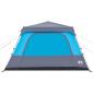 Preview: ARDEBO.de - Kuppel-Familienzelt 10 Personen Blau Quick Release