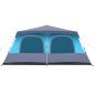 Preview: Kuppel-Familienzelt 10 Personen Blau Quick Release