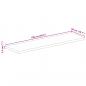 Preview: Tischplatte 100x50x2,5 cm Rechteckig Altholz Massiv
