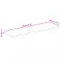 Preview: Tischplatte 120x50x2,5 cm Rechteckig Altholz Massiv