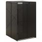 Preview: ARDEBO.de - Mülltonnenbox für 1 Tonne Schwarz 70x80x117 cm Poly Rattan