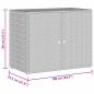 Preview: Gartenschrank Schwarz 100x55,5x80 cm Poly Rattan