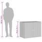 Preview: Gartenschrank Grau 100x55,5x80 cm Poly Rattan