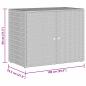 Preview: Gartenschrank Grau 100x55,5x80 cm Poly Rattan