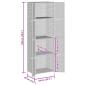 Preview: Gartenschrank Schwarz 59x40x180 cm Poly Rattan