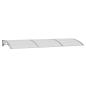 Preview: Türvordach Grau 300x100 cm Polycarbonat