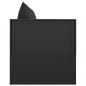 Preview: Outdoor-Loungebett mit Kissen Schwarz Poly Rattan