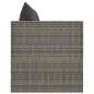 Preview: Outdoor-Loungebett mit Kissen Grau Poly Rattan