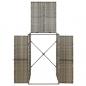 Preview: Mülltonnenbox für 1 Tonne Grau 70x80x117 cm Poly Rattan