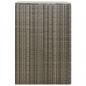 Preview: Mülltonnenbox für 1 Tonne Grau 70x80x117 cm Poly Rattan