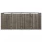 Preview: Mülltonnenbox für 4 Tonnen Grau 274x80x117 cm Poly Rattan