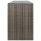 Preview: Mülltonnenbox für 4 Tonnen Grau 274x80x117 cm Poly Rattan