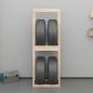 Preview: Reifenregal 63x40x180 cm Massivholz Kiefer
