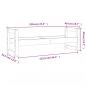 Preview: Reifenregal 120x40x40 cm Massivholz Kiefer