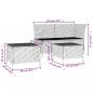 Preview: 3-tlg. Garten-Lounge-Set mit Kissen Schwarz Poly Rattan