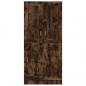 Preview: Kleiderschrank Räuchereiche 82,5x51,5x180 cm Holzwerkstoff