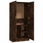Preview: Kleiderschrank Räuchereiche 82,5x51,5x180 cm Holzwerkstoff