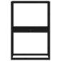 Preview: Reifenregal Schwarz 120x40x180 cm Massivholz Kiefer