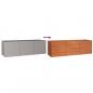 Preview: Hochbeet Rostig 240x80x77 cm Cortenstahl