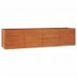 Preview: Hochbeet Rostig 320x80x77 cm Cortenstahl