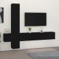 Preview: ARDEBO.de - 5-tlg. TV-Schrank-Set Schwarz Holzwerkstoff