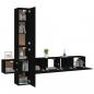 Preview: 5-tlg. TV-Schrank-Set Schwarz Holzwerkstoff
